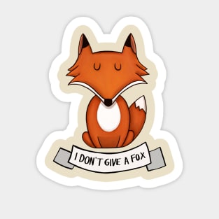 I dont give a fox Sticker